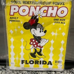 Disney Minnie Mouse Yellow Poncho